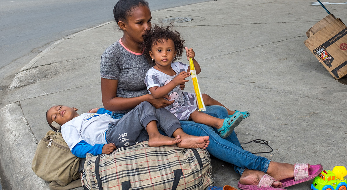 A desperate river of humanity